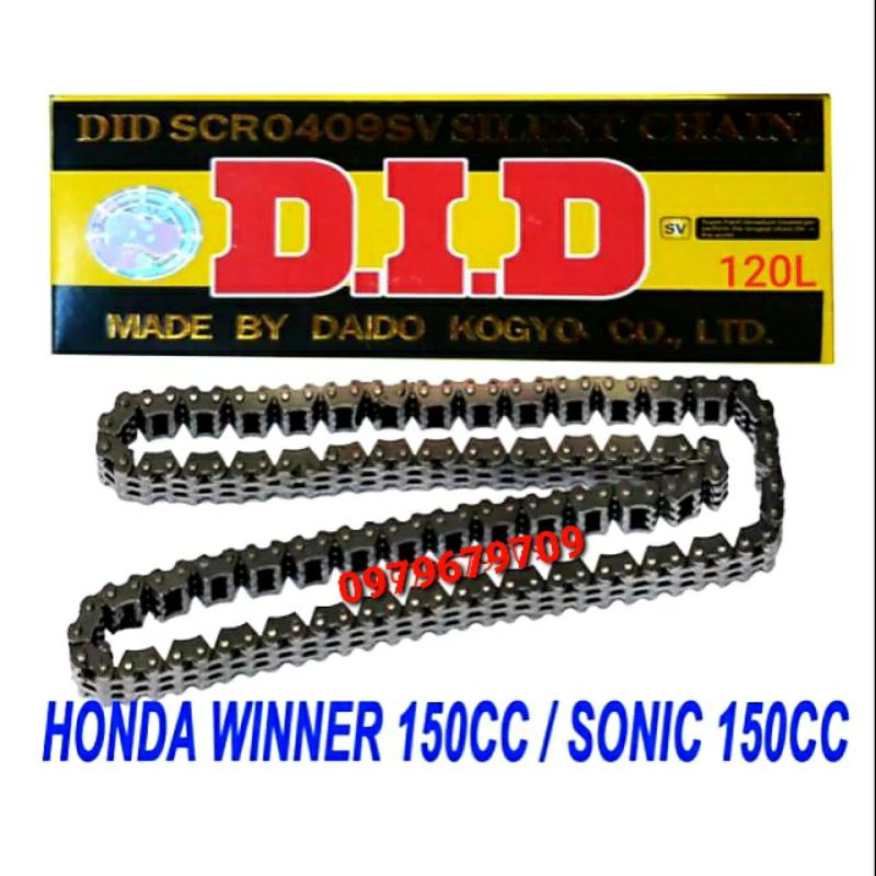 SÊN CAM 120L (3×4×120L) WINNER 150/SONIC 150/RAIDER FI CHÍNH HÃNG DID THAILAND