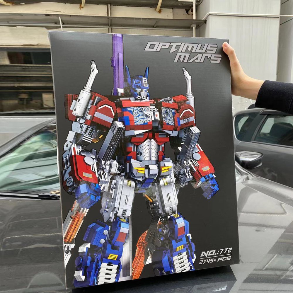 Đồ chơi Lắp ráp mô hình người máy Transformers 772 773 Optimus Mars và wasp mars