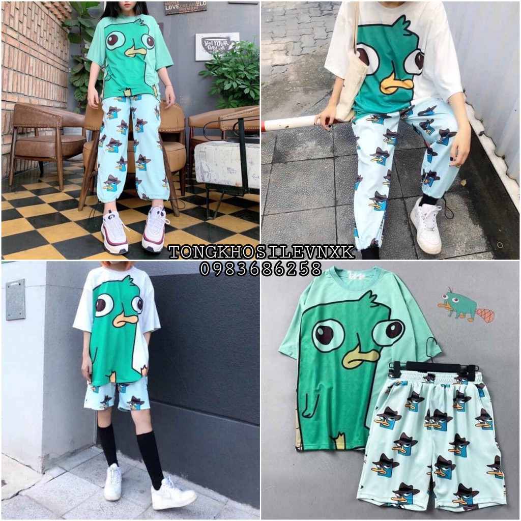 SET ÁO PERRY + QUẦN CARTOON HOẠT HÌNH HOT NHIỀU KIỂU