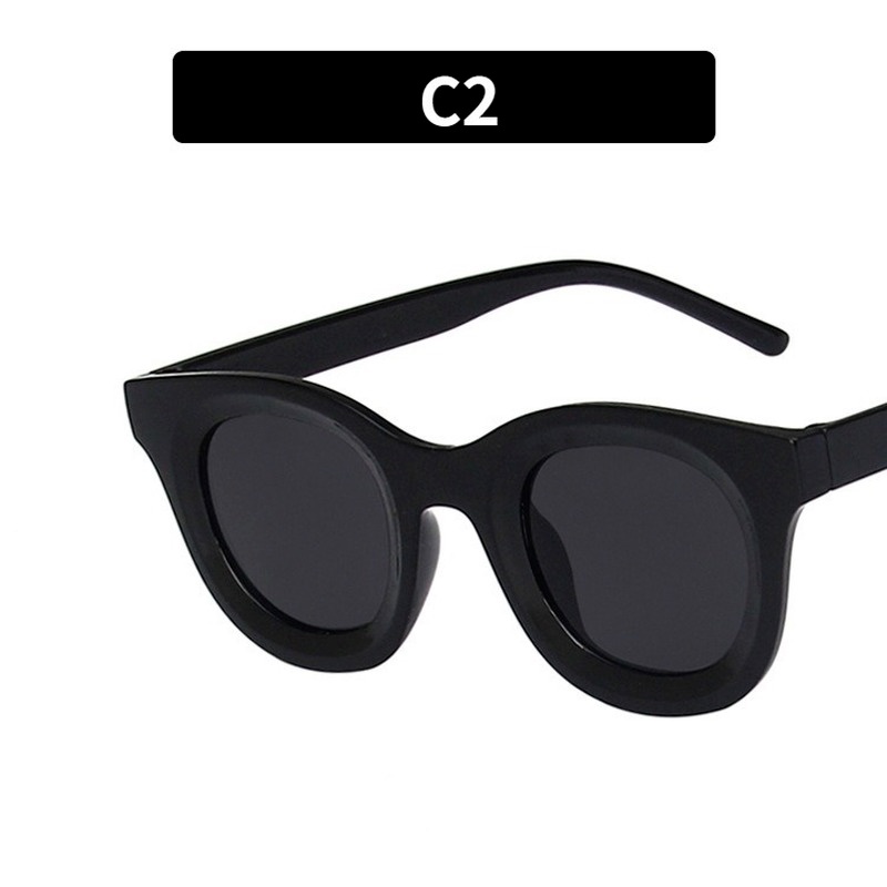 (KIQI-FASHION) COD Kính Mát Gọng Tròn Chống Tia Uv400 Phong Cách Hip Hop Thời Trang Cho Nam Và Nữ