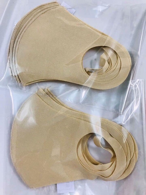 Bịch 10 Khẩu Trang 3D Mask vải su poly giao ngẫu nhiên nhiều màu