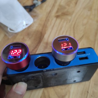 Tẩu sạc ô tô 2 cổng USB 3.1