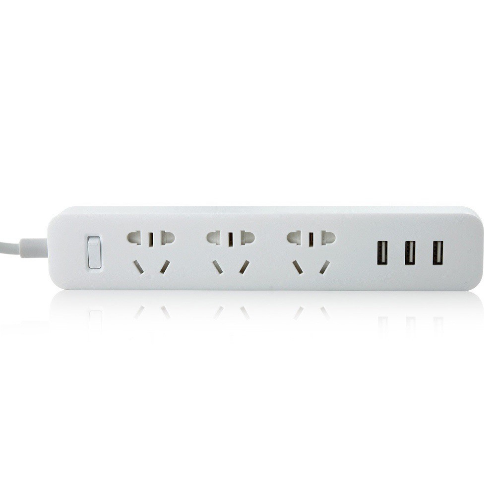 Ổ Cắm Xiaomi Power Strip Có 3 Cổng Usb Chính Hãng - Bh 1 Năm | Xiaomi Power Strip B01 3 Ổ 3 Usb  - chuyensiphukien1