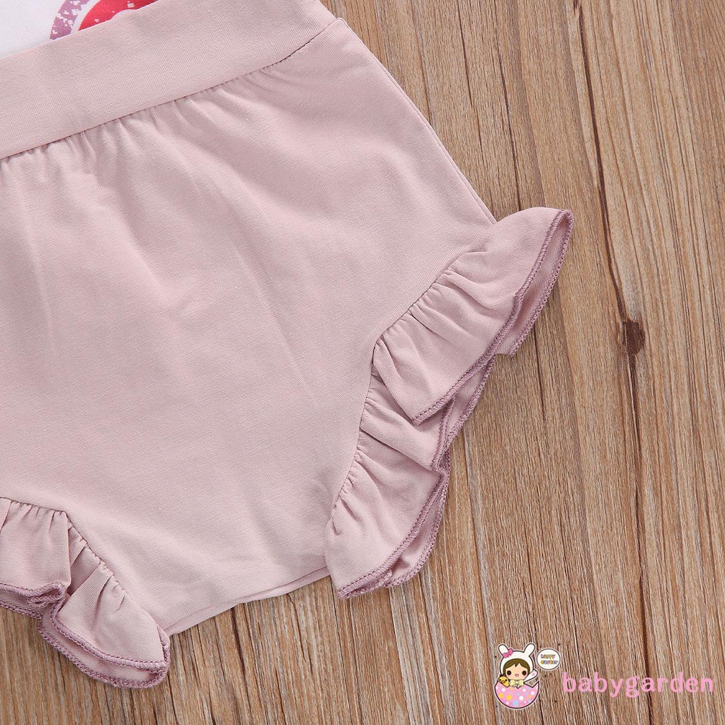 Set Áo Liền Quần &amp; Quần Short In Hoa Và Băng Đô Quấn Đầu Cho Bé Gái