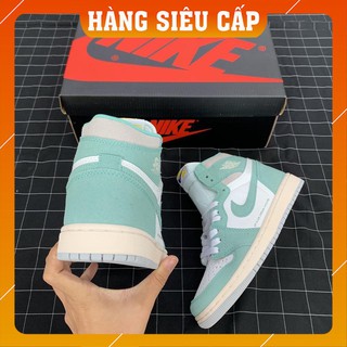 Siêu Cấp_ giày sneaker JD cổ cao (trắng xanh)