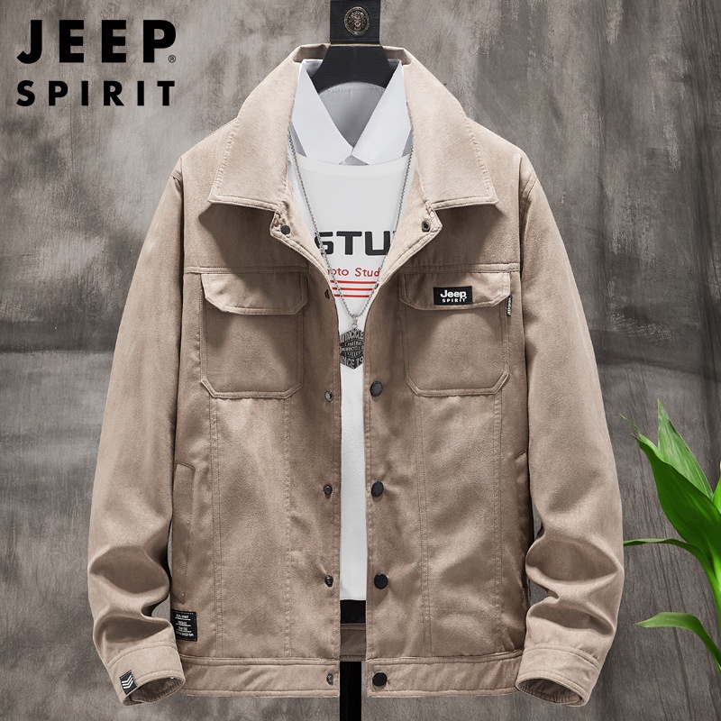 Áo Khoác Jeep Kiểu Dáng Đơn Giản Năng Động Thời Trang Mùa Xuân Thu Dành Cho Nam