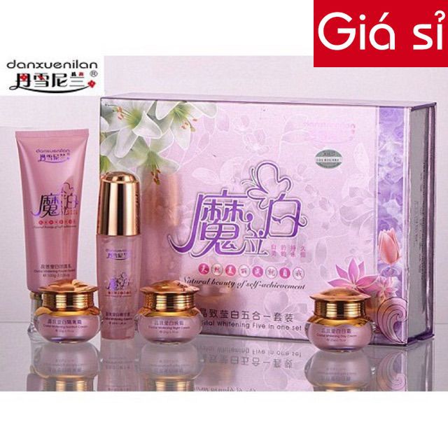 Bộ mỹ phẩm hoàng cung Hồng 5in1