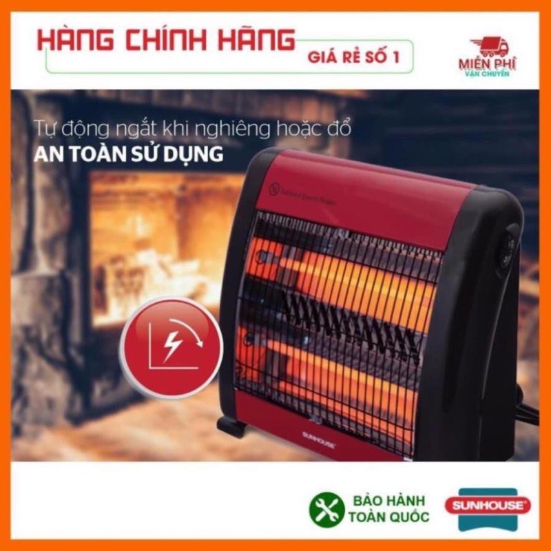 Đèn sưởi sunhouse 2 bóng chính hãng