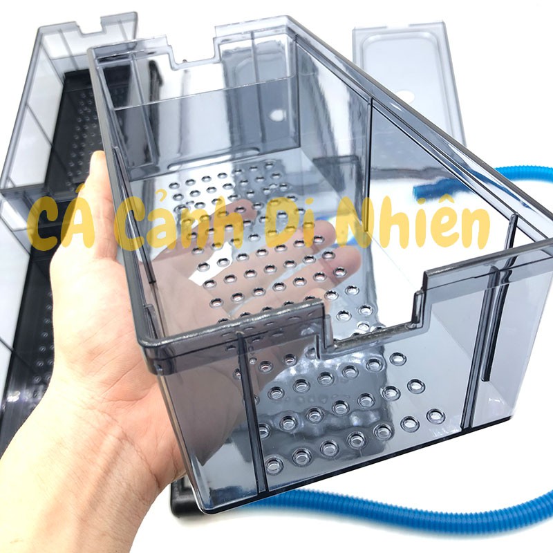 Bộ lọc dàn mưa 2 tầng 4 khay lọc SOBO F-60 bằng Mica cho hồ cá 55 - 80 cm