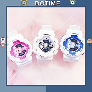 Đồng hồ điện tử Dotime nam nữ Candycat mẫu chạy kim giả điện tử đẹp ZO16
