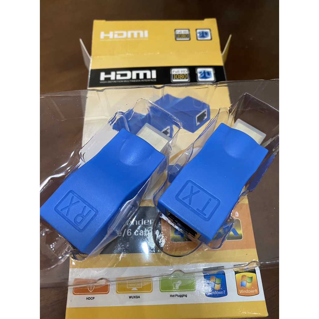 Bộ Hdmi to Lan 30m , Bộ chuyển Hdmi sang Lan 4k 30m