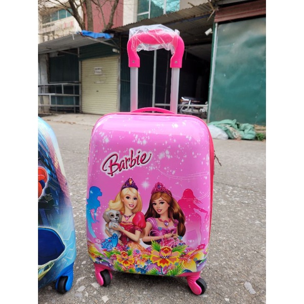 Vali Kéo Cho Trẻ Em Dạng Hộp In Hình Nhân Vật Hoạt Hình Dễ Thương Size 18inch