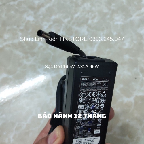▀ Sạc Laptop Dell 19.5V-2.31A 45W Dell Inspiron 15 5558 5555 7437 XPS 11 12 13 L321X L322X ▀ 🄿🄷Ụ 🄺🄸Ệ🄽