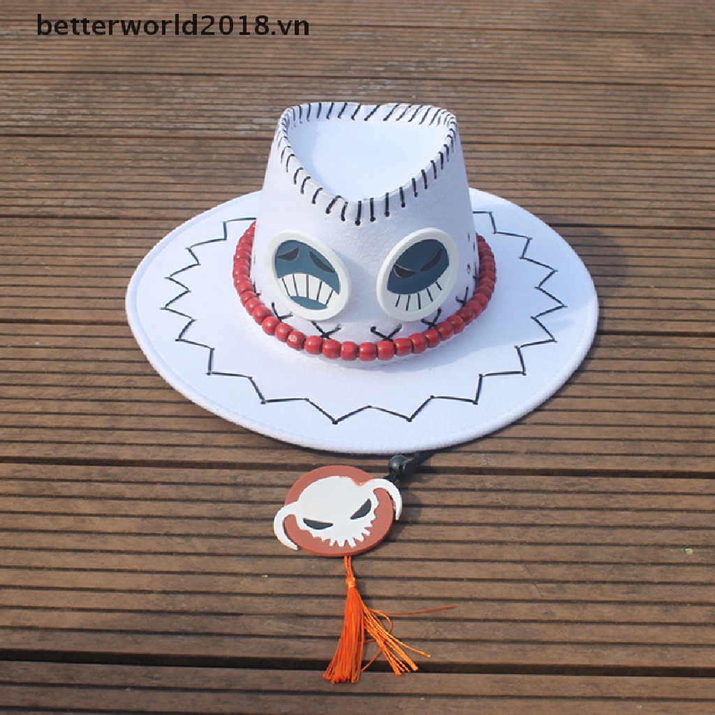 Mũ Cao Bồi Hóa Trang Hoạt Hình One Piece Portgas D Ace 2018 Cho Nam Và Nữ