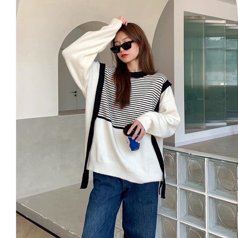 ÁO LEN PHỐI MÀU GILE ULZZANG XINH XẮN PHONG CÁCH HÀN QUỐC MẶC ĐI HỌC ĐI LÀM DU LỊCH, HÀNG HOTTREND THEO XU HƯỚNG