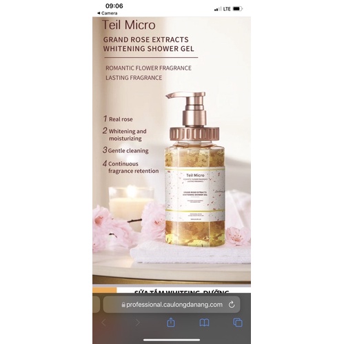 Sữa Tắm Nước Hoa Teil Micro Cánh Hoa Hồng 500ml