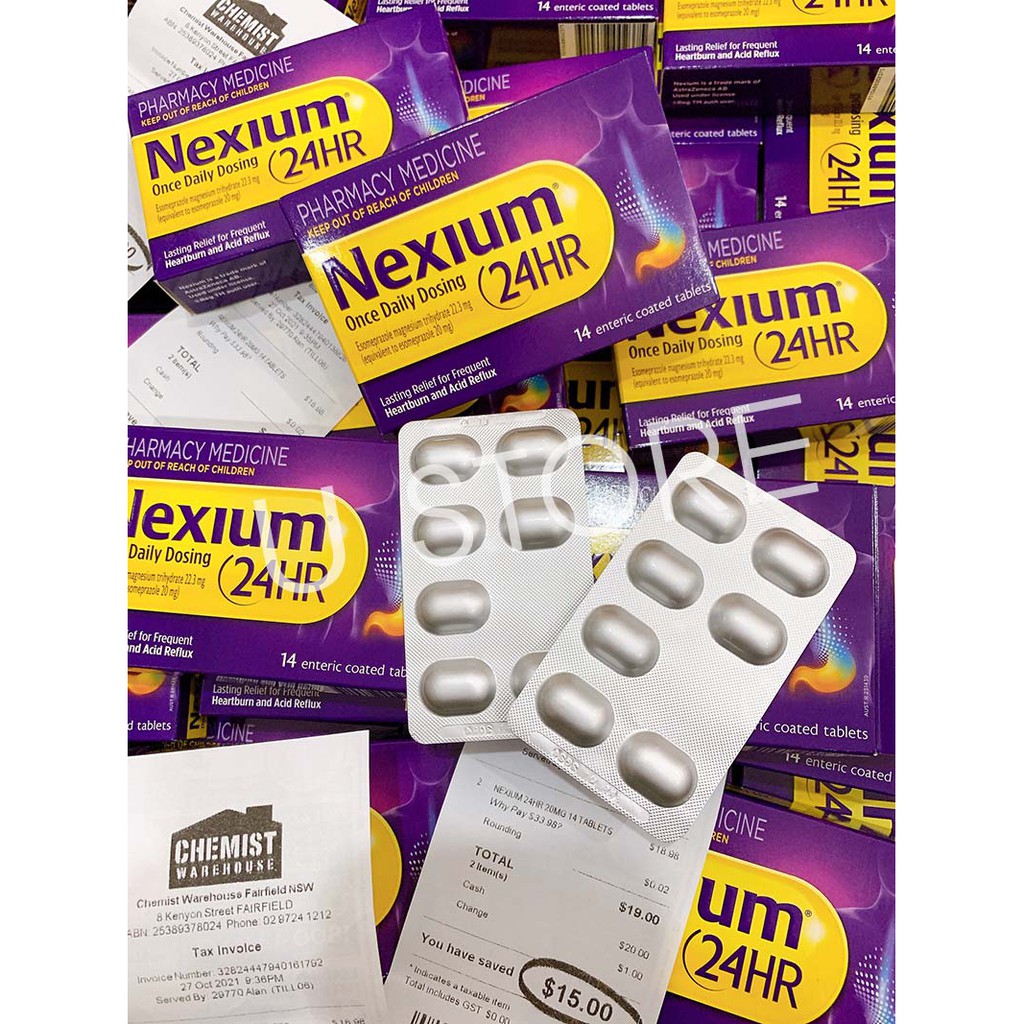 Nexium 24hr - Hỗ trợ dạ dày ợ nóng