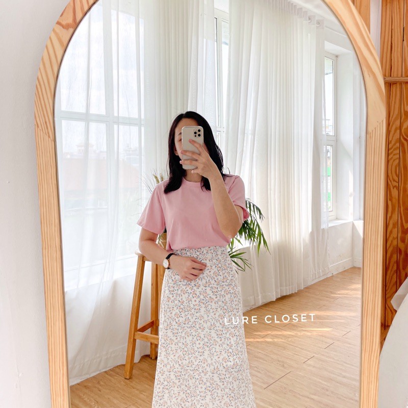 Chân váy hoa nhí dáng dài phong cách vintage  summer 2021| Lure Closet| V189111 | BigBuy360 - bigbuy360.vn