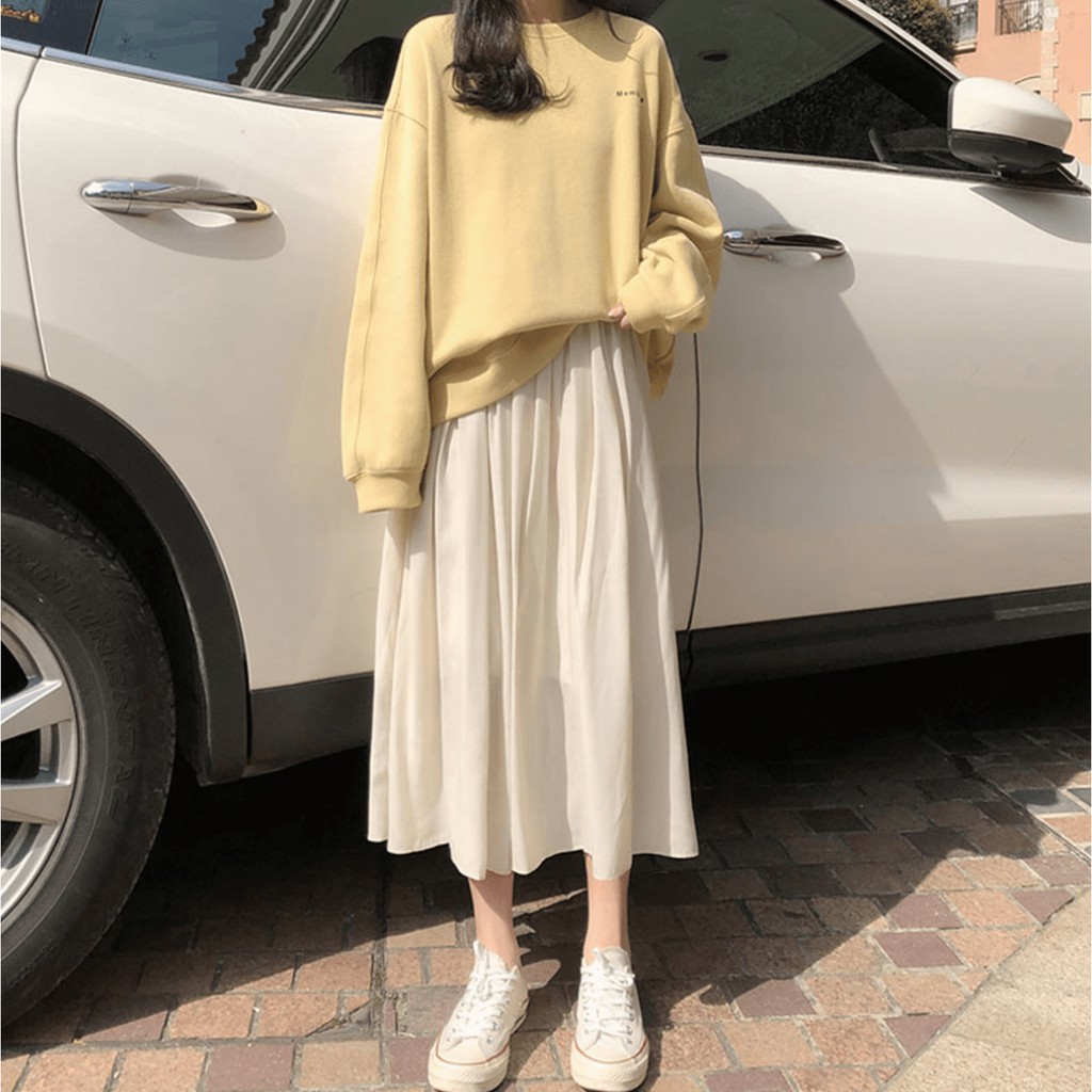 [ Mã FADIRECT20 giảm 20K đơn 150K] 1228 | CHÂN VÁY DÀI BE VÀNG NHĂN VINTAGE | BigBuy360 - bigbuy360.vn