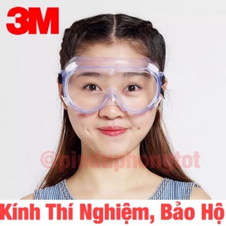 Kính Bảo Hộ, Thí Nghiệm 3M 334 Chống Khói Bụi Khí Độc Hóa Chất