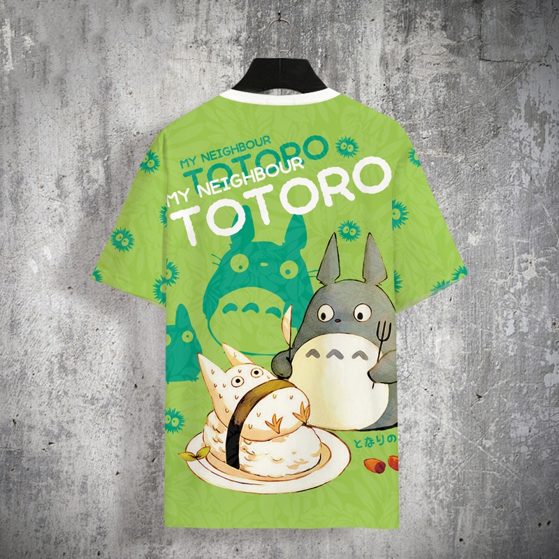 Áo Thun Nam Tay Ngắn In Hình Totoro Đáng Yêu