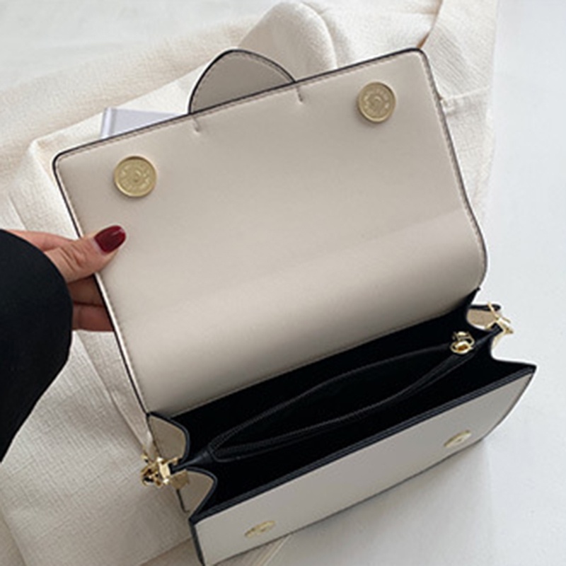 Túi Đeo Vai Hình Vuông Cỡ Nhỏ Phối Dây Xích Thời Trang Cho Nữ