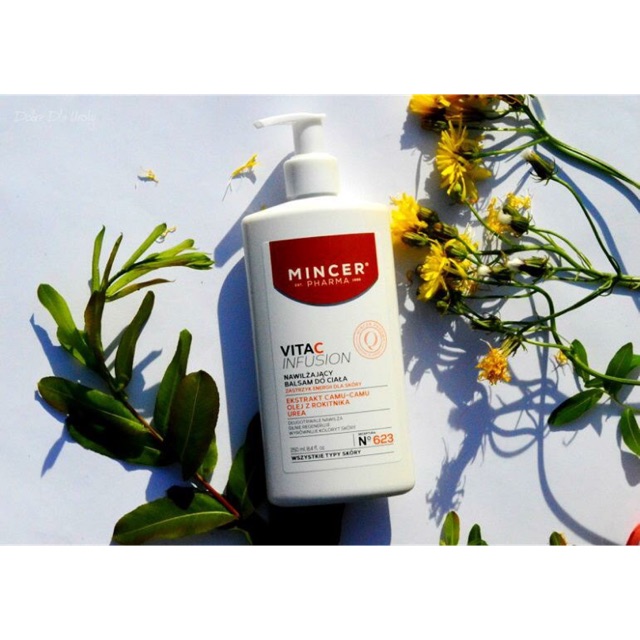 Dưỡng Thể Trắng Da Mincer 623 VitaC giúp da sáng mịn hàng balan 250ml