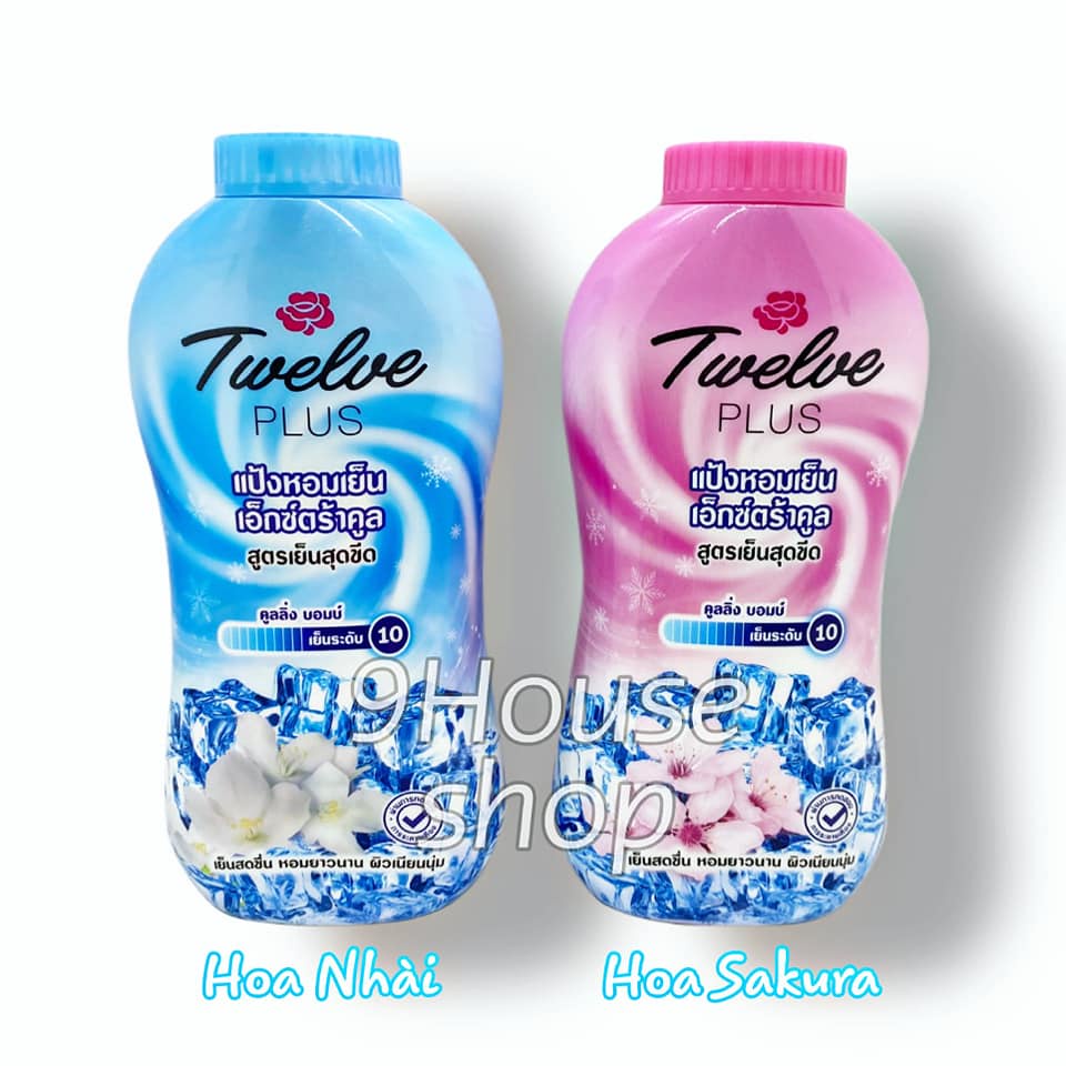 01 Phấn Lạnh Hương Hoa TWELVE PLUS Thái Lan 300gram