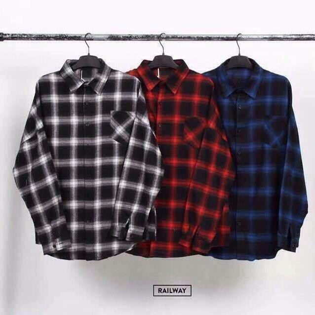 [S02] Áo Flannel sơ mi sọc caro đen trắng mẫu mới cá tính - Áo sơ mi caro nam nữ unisex - 66198898.2038512520