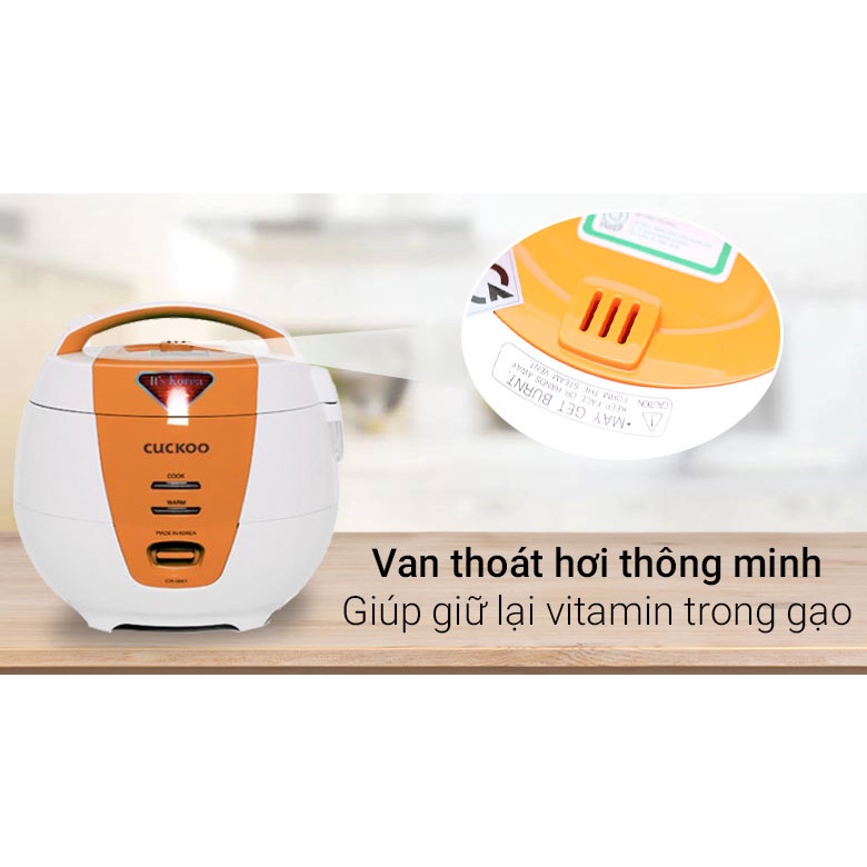 Nồi Cơm Điện Cuckoo 1L 1 Lít 2-4 Người Ăn CR-0661 - Hàng Nhập Khẩu Hàn Quốc - Hàng Chính Hãng (Bảo Hành Toàn Quốc 2 Năm)