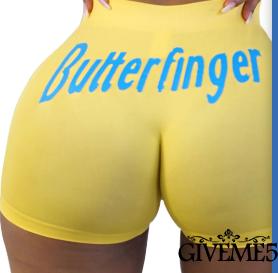 Quần Short Legging Thể Thao In Chữ Gợi Cảm Dành Cho Nữ