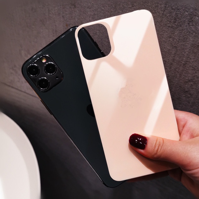Ốp Điện Thoại Kính Cường Lực 9H Nhiều Màu Sắc Cho iPhone 13 14 Pro Max 14 plus
