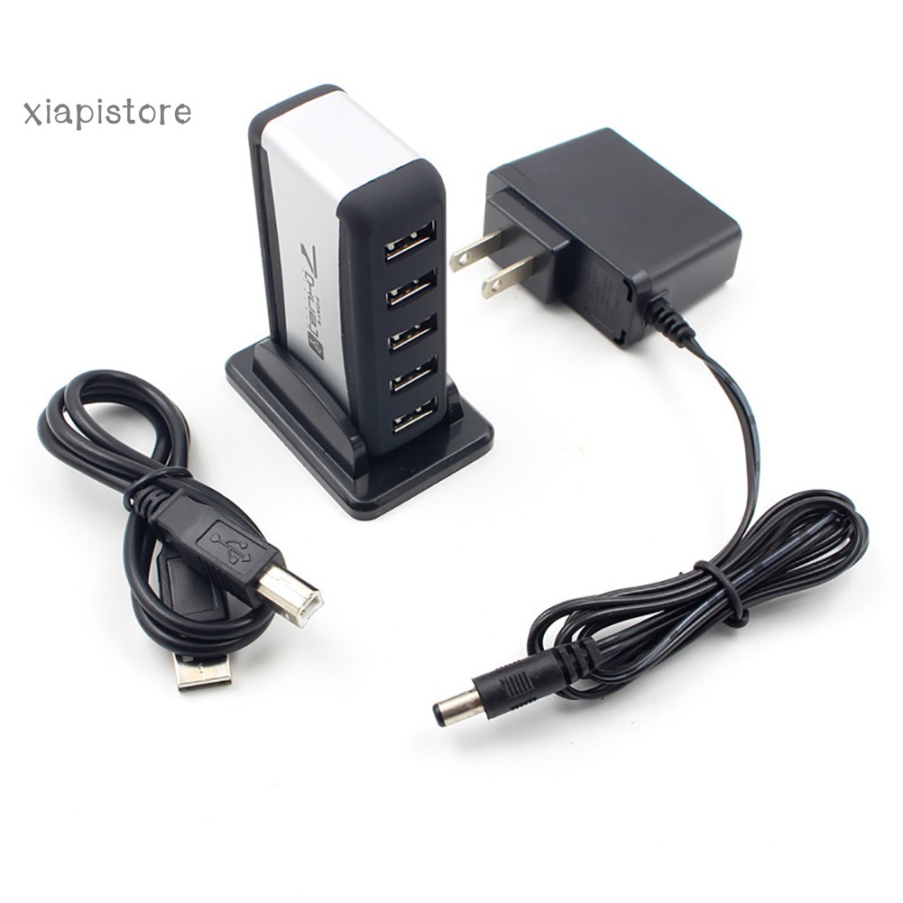 Bộ Chia 7 Cổng USB 2.0 Tốc Độ Cao 50cm 5V Cho PC / Laptop