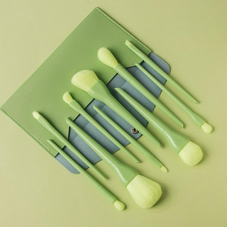 10 Makeup Brushes Candy One Makeup Brush Set Beauty Tools Cosmetic Bag