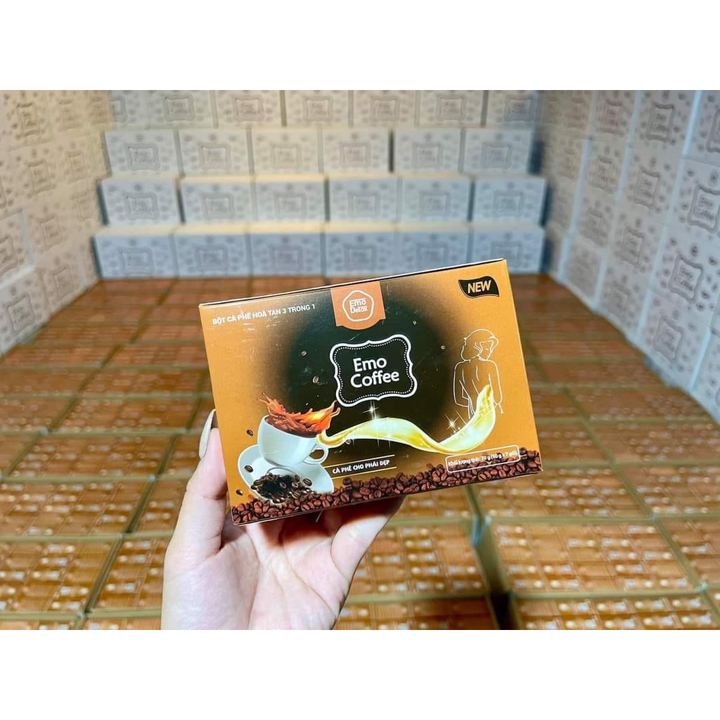 NƯỚC TRÁI CÂY GIẢM CÂN EMO DETOX VỊ CAFE CHÍNH HÃNG HỘP 7 GÓI