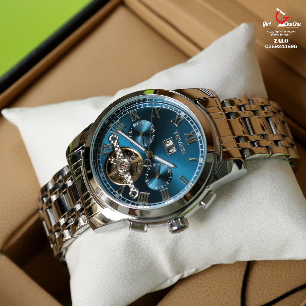 Đồng Hồ Nam Tevise Cơ Lộ Máy Với Các Chức Năng Lịch, Ngày Rất Tiện Lợi, Máy Cơ Tự Động Không Cần Dùng Pin | BigBuy360 - bigbuy360.vn