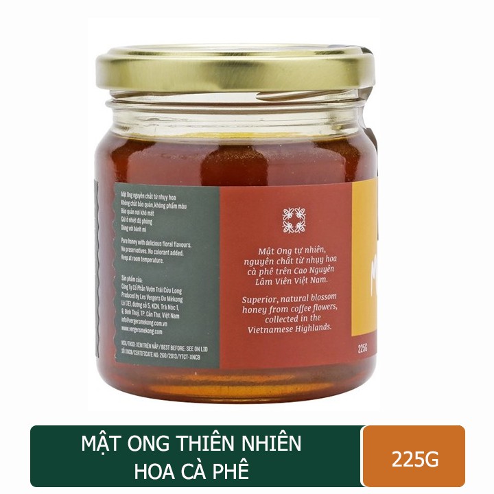 Mật ong nguyên chất thiên nhiên hoa cà phê Lefruit 225g