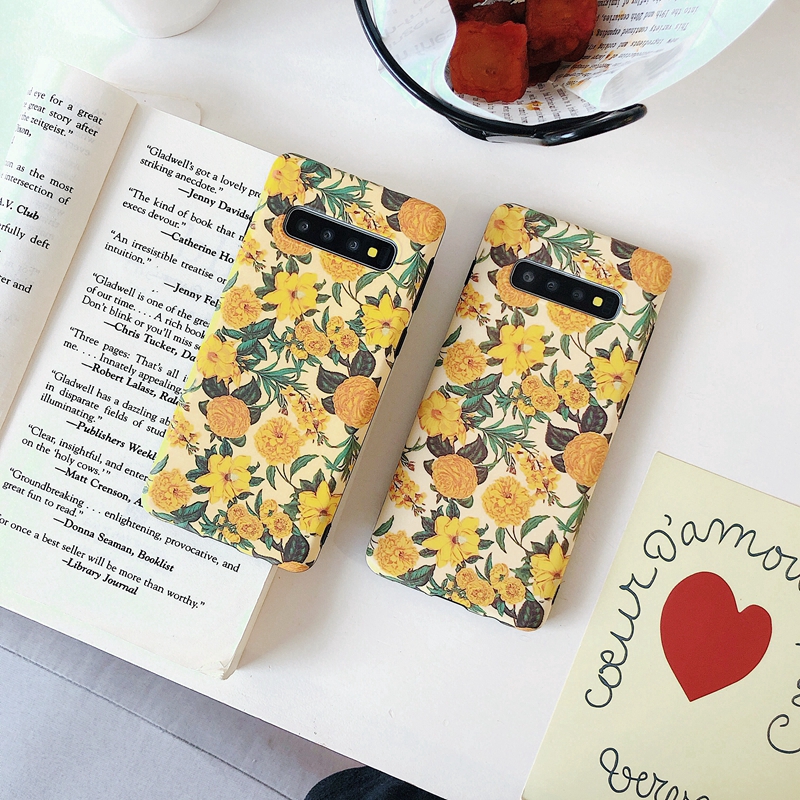 Ốp điện thoại họa tiết hoa cho Samsung Galaxy S10 S9 S8 Plus Note 8 9 | BigBuy360 - bigbuy360.vn