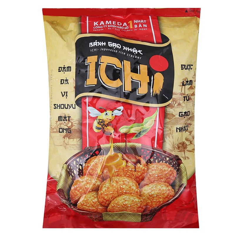 Bánh gạo Nhật vị Shouyu mật ong Ichi gói 100g