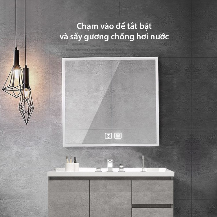 Công tắc dán gương đèn kiêm sấy gương HM-B12TOB03