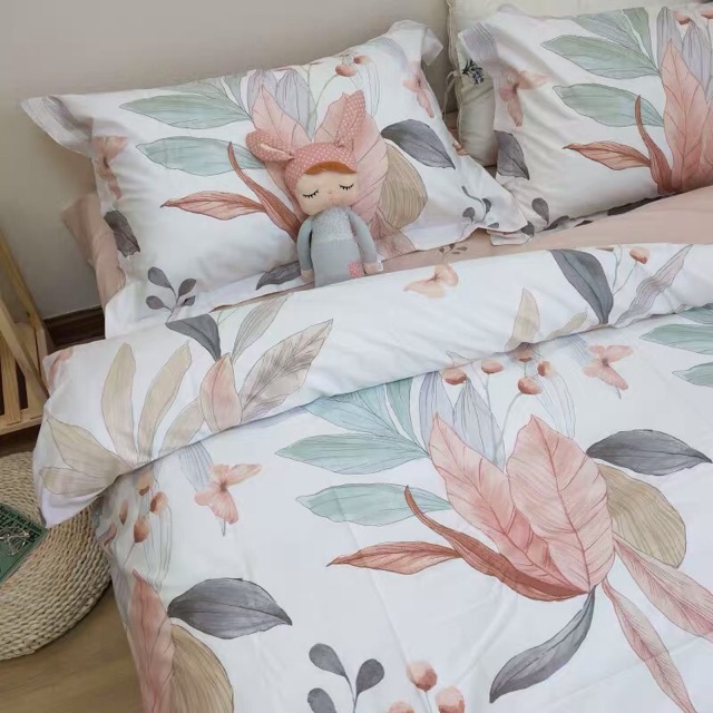 Set Chăn Ga Lá Thu Nhẹ Nhàng Cotton Poly Chuẩn Hàng Xuất Nhật (Shinbedding.shop)