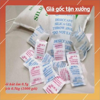 [NEW] Hạt Hút Ẩm Silicagel 0.5g Bịch 500gram (1000 Gói)