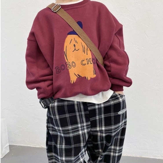 Áo hoodie dài tay cho bé trai và bé gái_A37