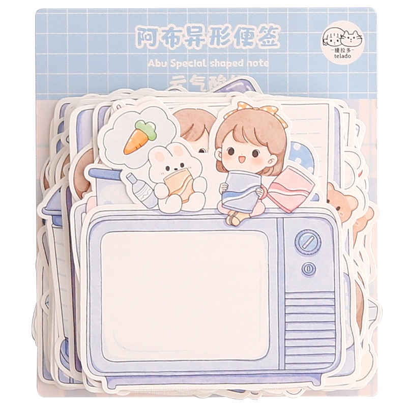 Set 100 tờ giấy ghi chú không keo dán thiết kế sáng tạo dễ thương