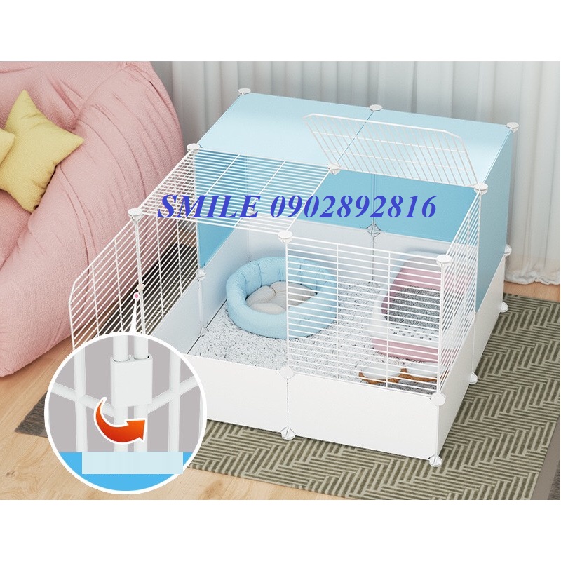 [MẪU MỚI] BÁN THEO BỘ CHUỒNG, LỒNG CHO THÚ CƯNG 4 Ô CHÓ MÈO THÚ CƯNG NHIỀU MÀU, SIÊU RỘNG THOẢI MÁI