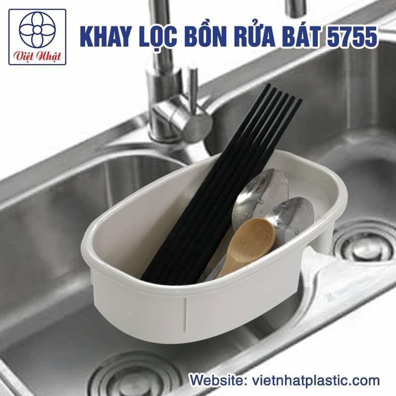 Khay lọc rác bồn rửa bát, để đồ đa năng kẹp bồn rửa