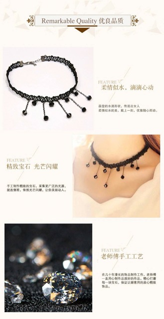 Sỉ 10 vòng cổ choker Quảng Châu