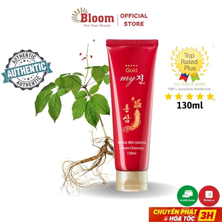 Sữa Rửa Mặt Sâm Đỏ Hàn Quốc My Gold Korea Red Ginseng Foam Cleansing 130ml Chính Hãng - Sữa Rửa Mặt Nhân Sâm
