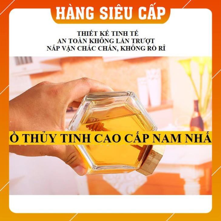 [ HÀNG LOẠI 1]  LỌ MẬT ONG HÌNH TỔ ONG 380ml