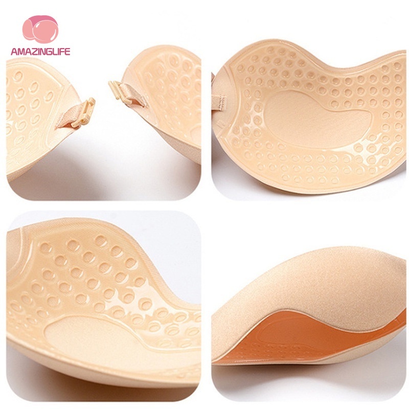 Áo Lót Dán Ngực Silicone Không Dây Tự Dính Nâng Ngực Quyến Rũ Cho Nữ